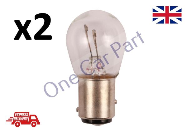 P21/5W BAY15D 12V Autolamps 'E' Approval Stop & Tail Light Bulbs 4x Clear 380 