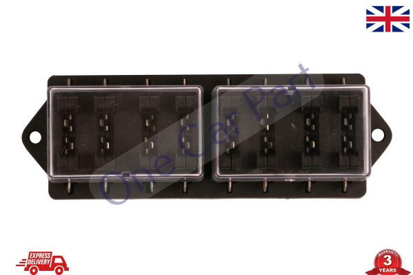 Fuse Box 8 Way for Standard Blade Fuses ATO Holder Block Base Entry 